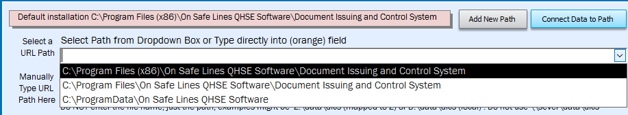 Documentation Information Control System Software Relink URLs