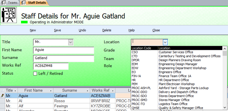 Staff Training and Records System On-the-fly-c