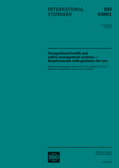 ISO 45001:2018 Occupational health and safety management systems 